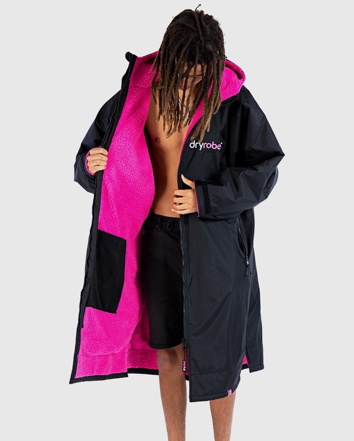 DRYROBE Advance Long Sleeve Schwarz Pink