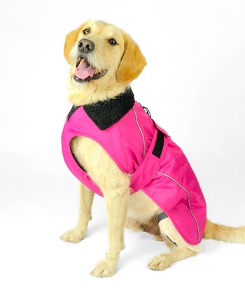 DRYROBE Dog Coat Hundemantel Pink Schwarz