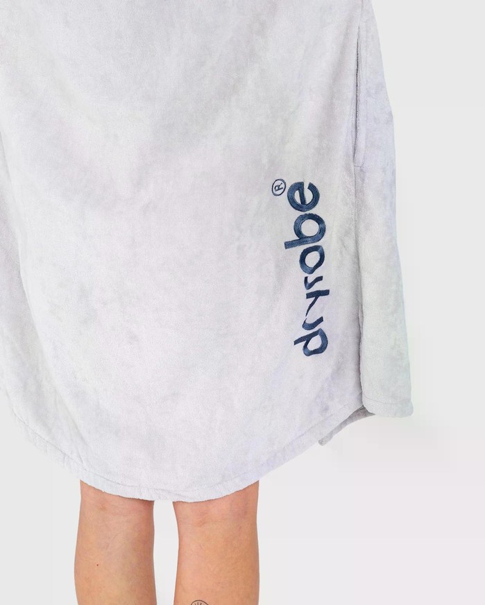 DRYROBE Fullzip Handtuchmantel Baumwolle Cloud