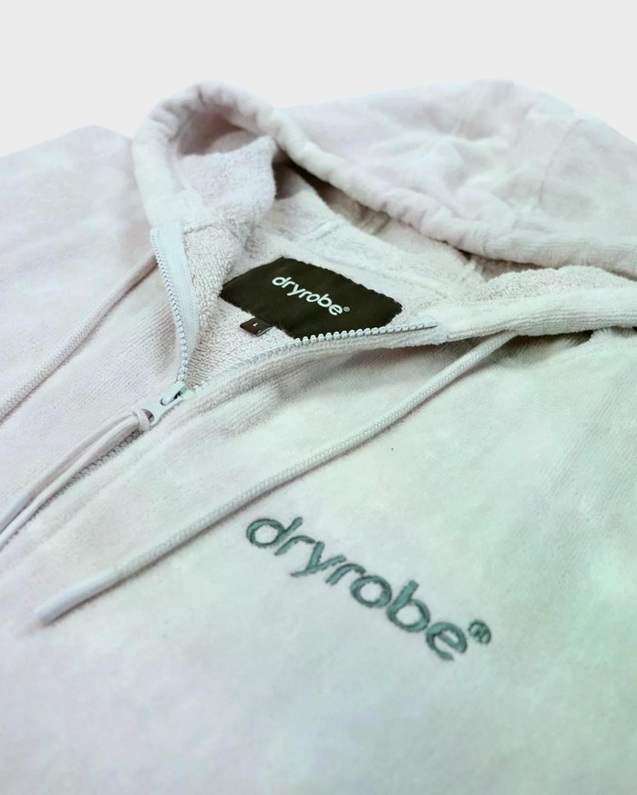 DRYROBE Fullzip Handtuchmantel Baumwolle Cloud