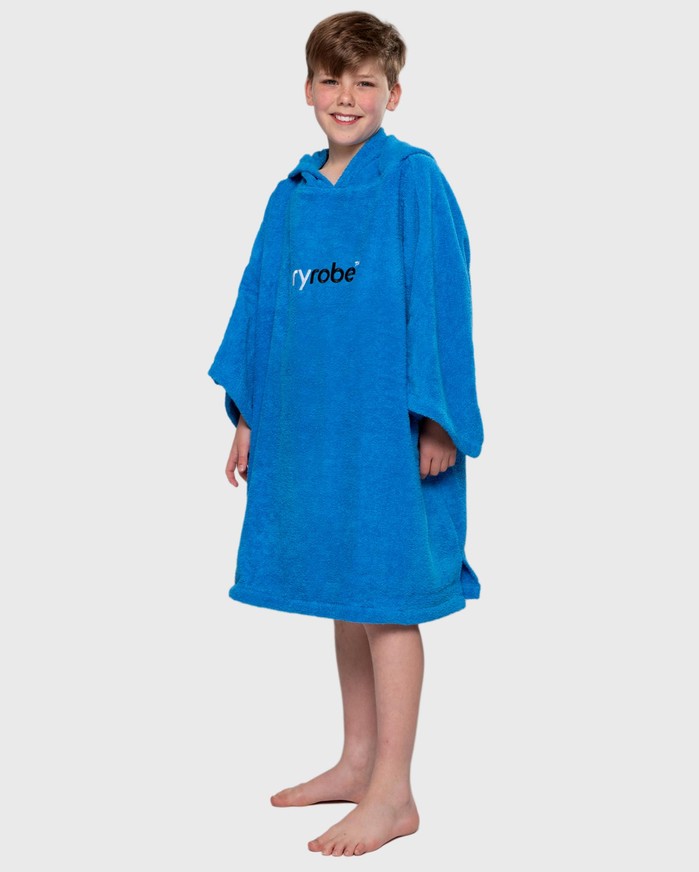 DRYROBE Handtuchmantel Bio KIDS Blau