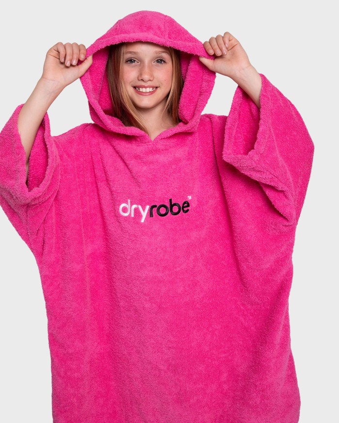 DRYROBE Handtuchmantel Bio KIDS Pink