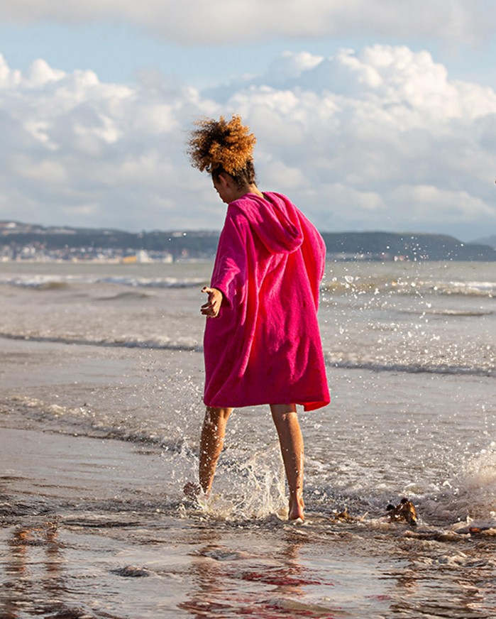 DRYROBE Handtuchmantel Bio KIDS Pink