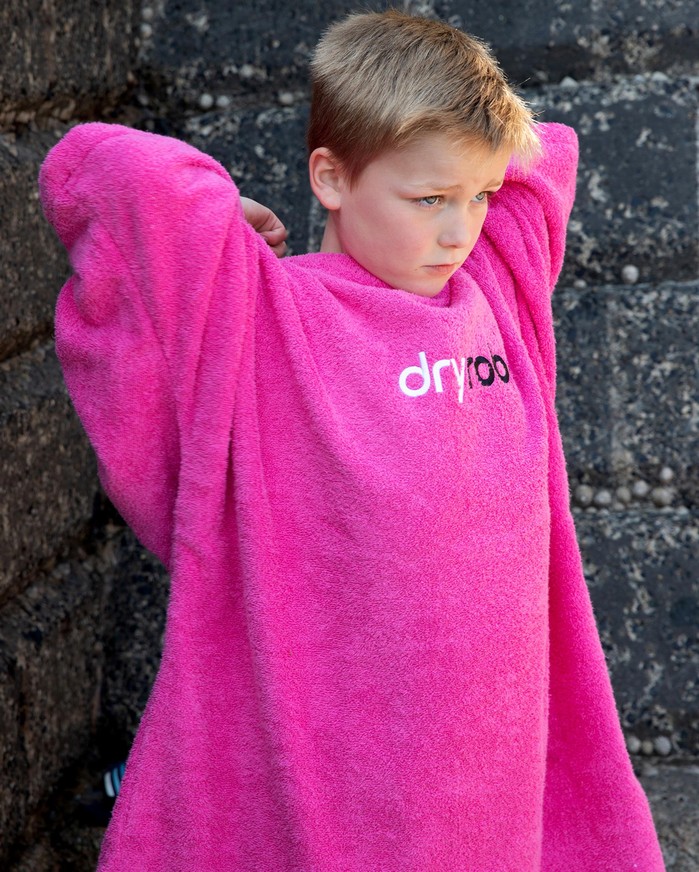 DRYROBE Handtuchmantel Bio KIDS Pink