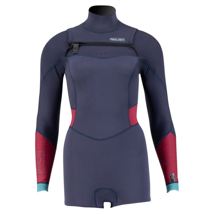 PROLIMIT Fire Sunset Shorty La 3/2 Freezip (Dl) '19 Navy/Wine