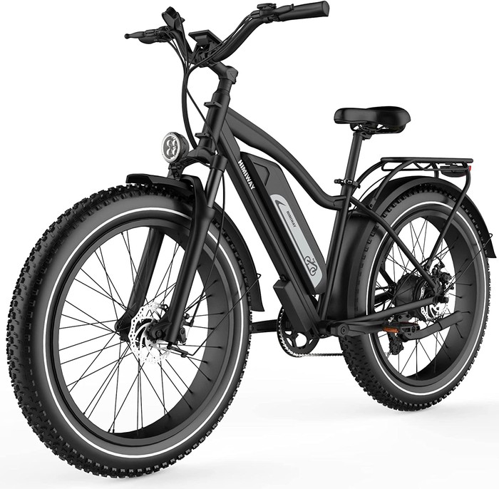 Himiway E-Bike D3 Cruiser All Terrain Bike Pedelec Schwarz inklusive Akku