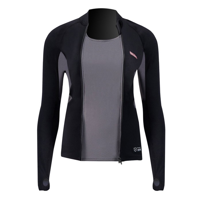 PROLIMIT Wmns SUP Top Convertible Black/Light Grey Damen