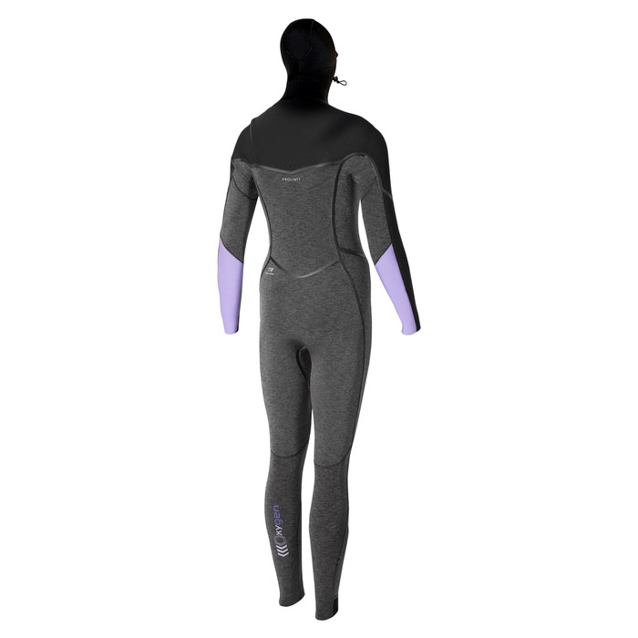 PROLIMIT Neoprenanzug Oxygen Steamer Hooded 6/4 Thermal Rebound - FTM Black/Lavender Damen Langarm 2024