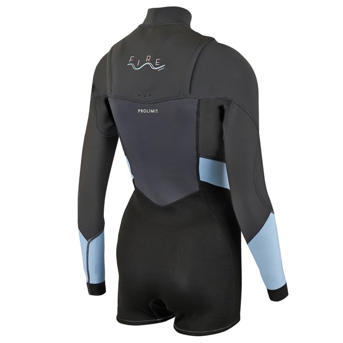 PROLIMIT Neoprenanzug Fire Sunset Shorty La 3/2 Freezip (DL) Black/Ash/IceBlue Damen Langarm 2024