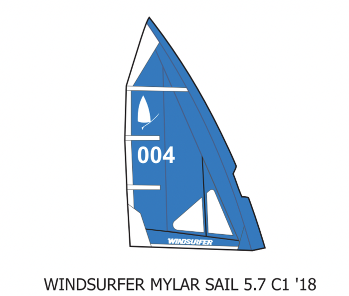 Starboard 22 WINDSURFER RIG SET 5.7 .