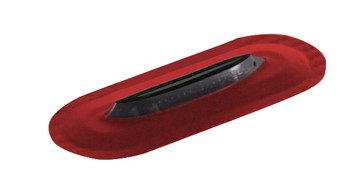 Starboard SB23 ASTRO SURF FIN Z BOXW/ LEASH HOLE WITH RED 185C PVC PATCH .