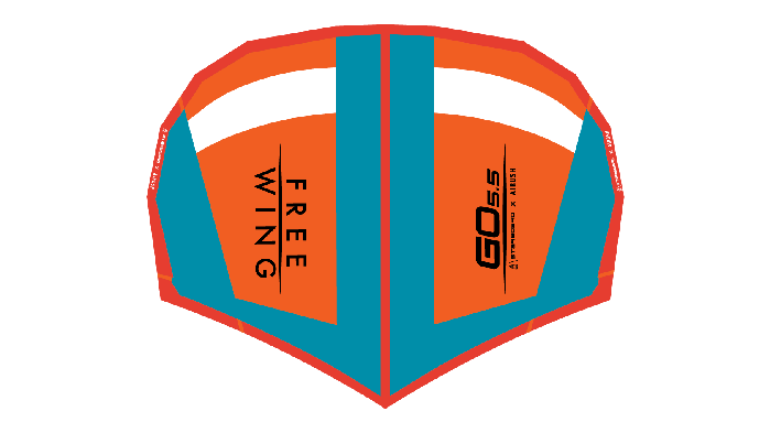 Starboard Foil Wing FREEWING GO WINDOW Orange and Teal 2023