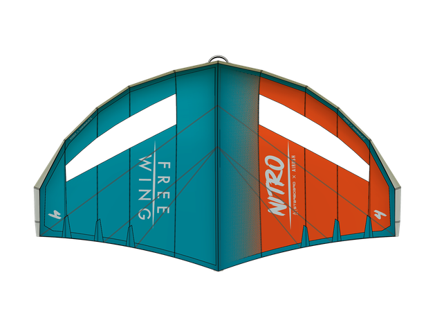 Starboard Foil Wing FREEWING NITRO WINDOW Orange and Teal 2023