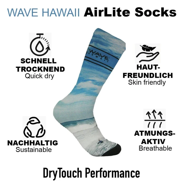 Wave Hawaii AirLite DryTouch Socks D5