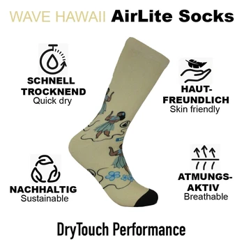 Wave Hawaii AirLite DryTouch Socks D1