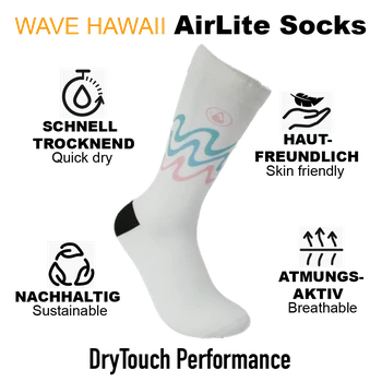 Wave Hawaii AirLite DryTouch Socks D7