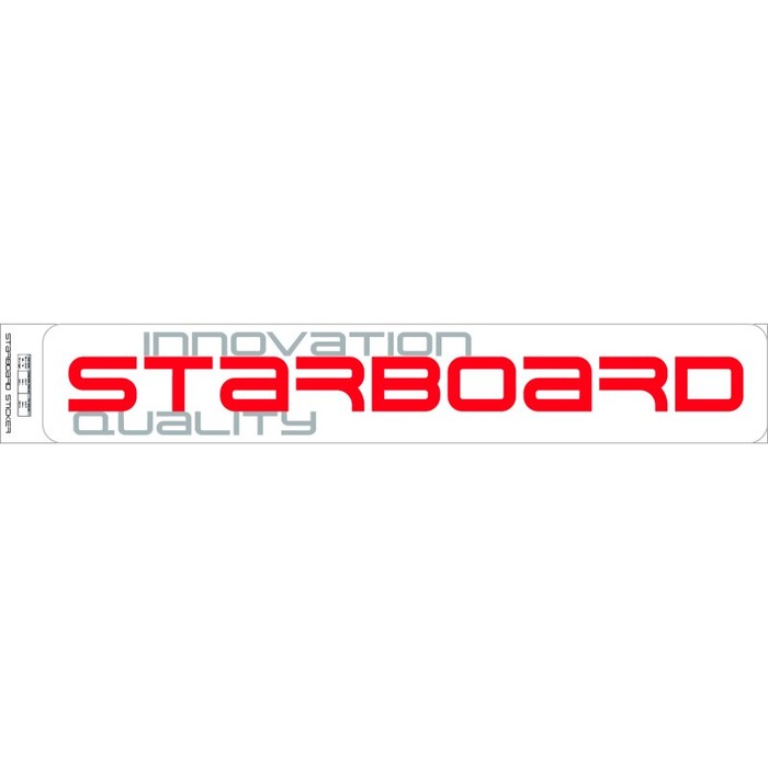 Starboard Promo Sticker Schriftzug