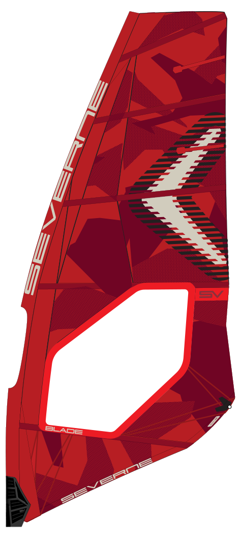 SEVERNE Windsurf Segel BLADE PRO rubine 2024