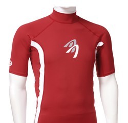 Ascan Shirt Red 1/2 kurzarm UV-Schutz Rash Vest