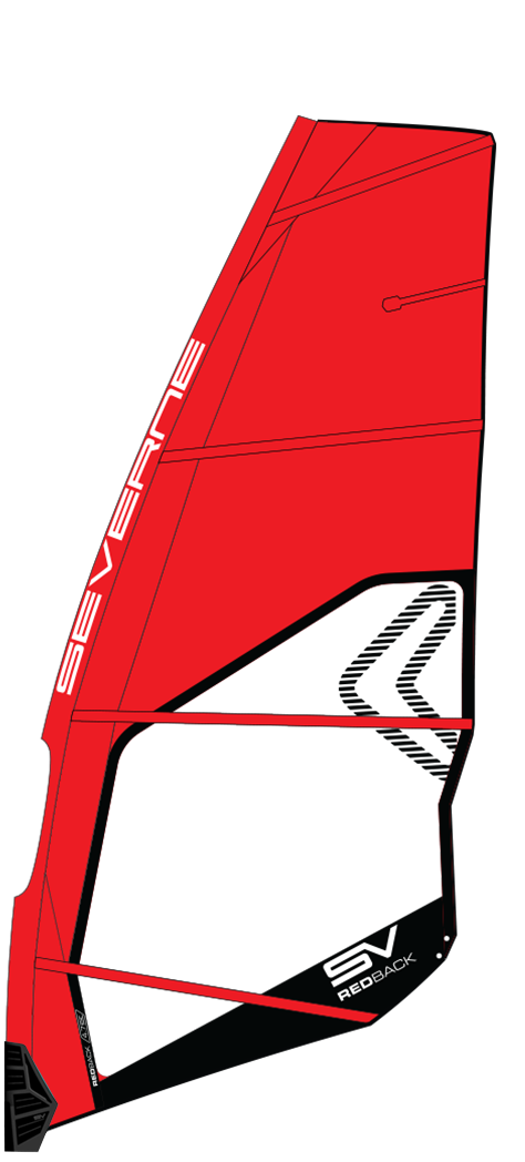 Severne Windsurf Segel REDBACK Red/Black 2025