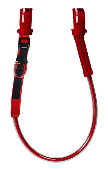 SEVERNE Windsurf Trapeztampen RACE ADJ HARNESS LINES V2 red 2024