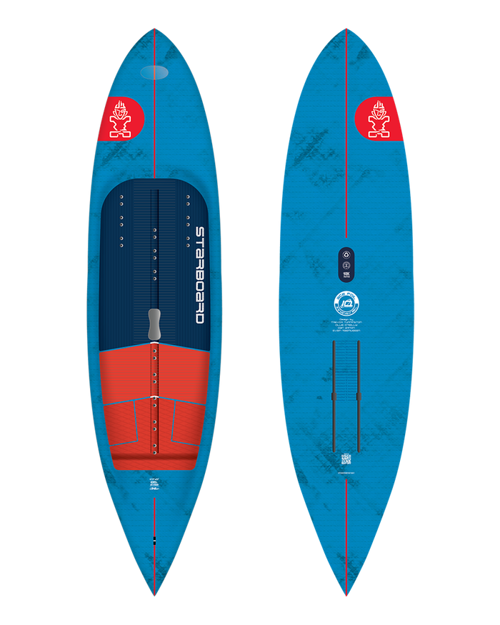 Starboard Downwind Foilboard ACE FOIL WITH FOOTSTRAP Blue Carbon 2025