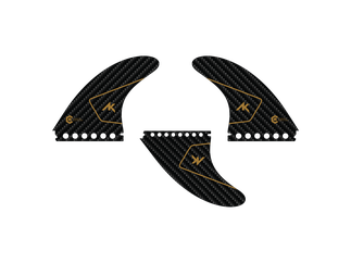 AK AK23 FIN STAPLE CARBON LARGETHRUSTER SET .