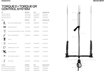 Naish Kite Bar Torque2 + QR 55 2023