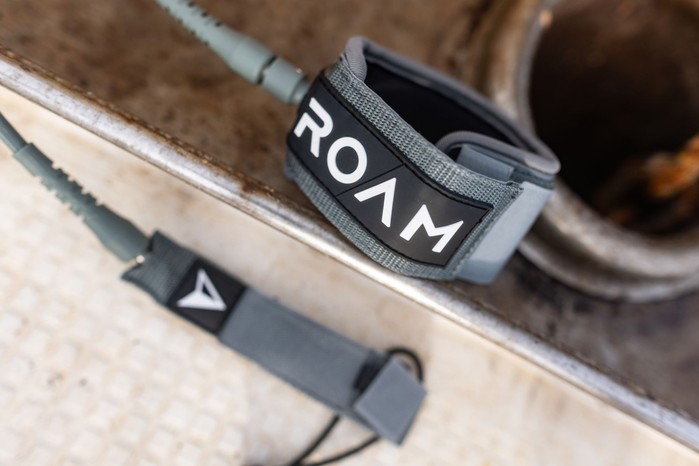 ROAM Surfboard Leash Premium 9.0 183cm 7mm Grau