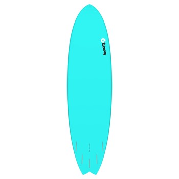 Surfboard TORQ Epoxy TET 7.2 MOD Fish Blau Pinline