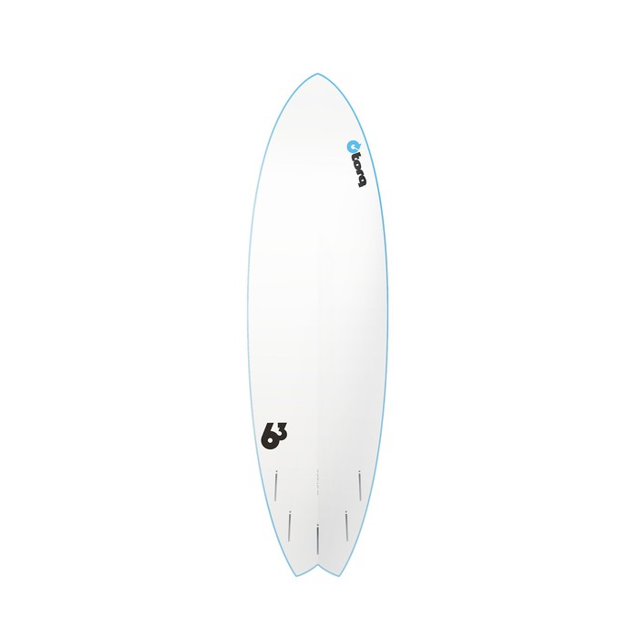 Surfboard TORQ Softboard 6.3 Mod Fish Blau