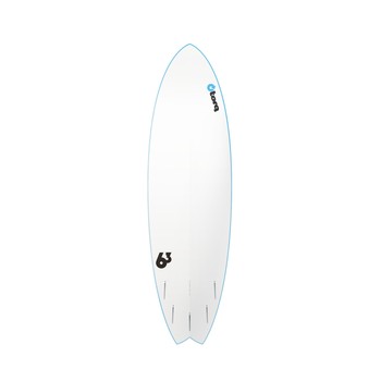 Surfboard TORQ Softboard 6.3 Mod Fish Blau