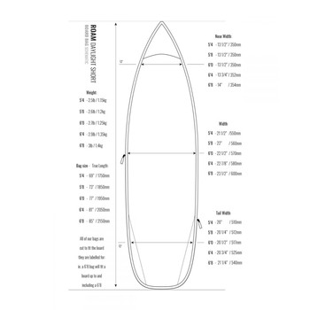 ROAM Boardbag Surfboard Daylight Shortboard 6.4