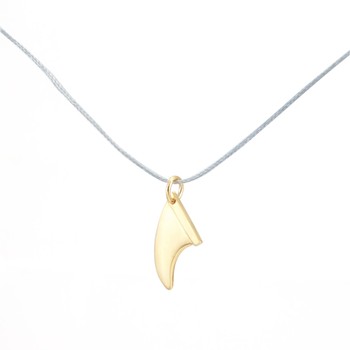 Silver+Surf Silber Schmuck Surfboard Finne gold
