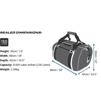 OverBoard wasserdichte Duffel Bag 130 Liter Schwar