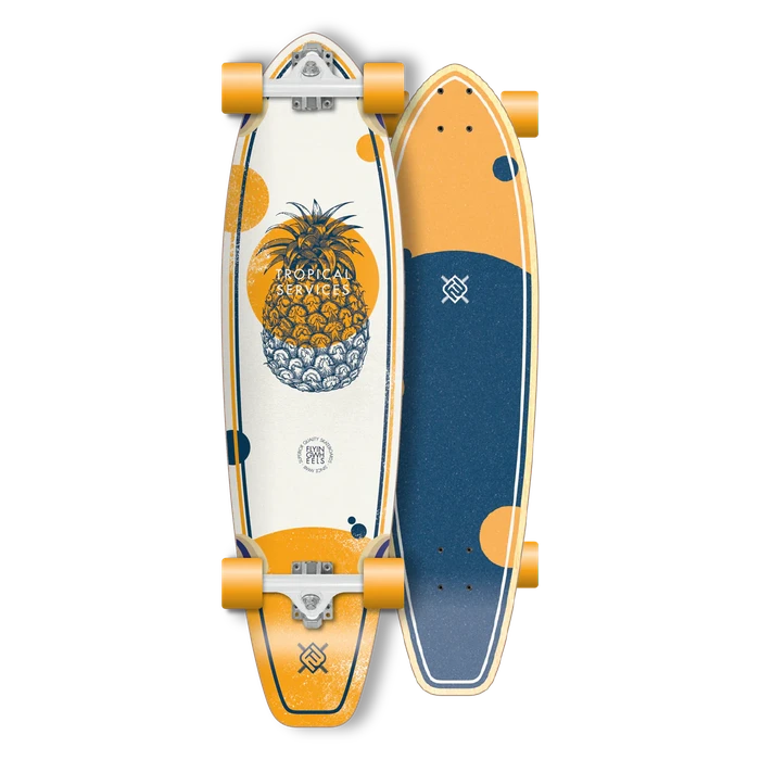 Flying Wheels Carving Skateboard 35 Tropical