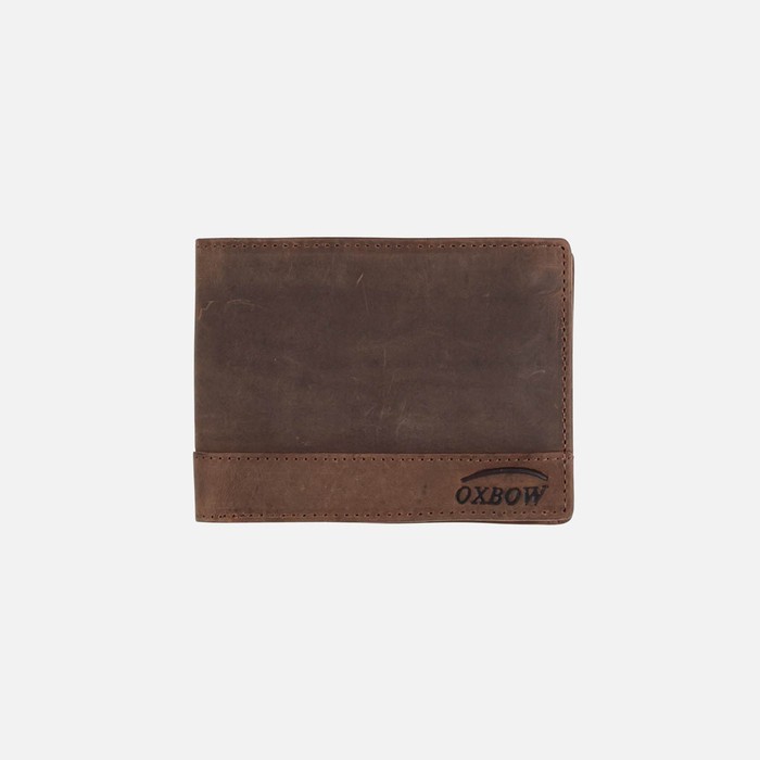 Oxbow 3 folds leather wallet