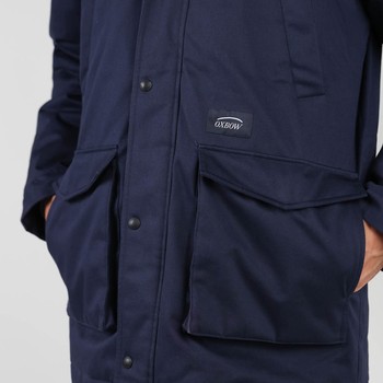 Oxbow Twill long parka jacket sherpa lined / 5K/5K mixed organic cotton/recycled polyester long jacket.
