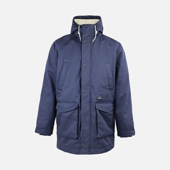 Oxbow Twill long parka jacket sherpa lined / 5K/5K mixed organic cotton/recycled polyester long jacket.
