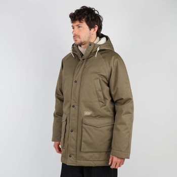 Oxbow Twill long parka jacket sherpa lined / 5K/5K mixed organic cotton/recycled polyester long jacket.
