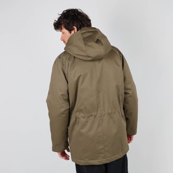 Oxbow Twill long parka jacket sherpa lined / 5K/5K mixed organic cotton/recycled polyester long jacket.