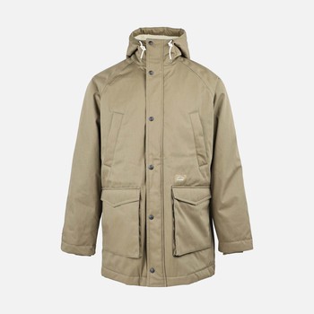 Oxbow Twill long parka jacket sherpa lined / 5K/5K mixed organic cotton/recycled polyester long jacket.
