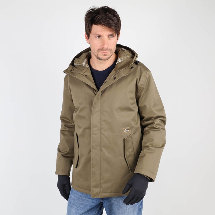 Oxbow Twill jacket flanel lined / 5K/5K mixed organic cotton/recycled polyester jacket. Q2JACOBEL