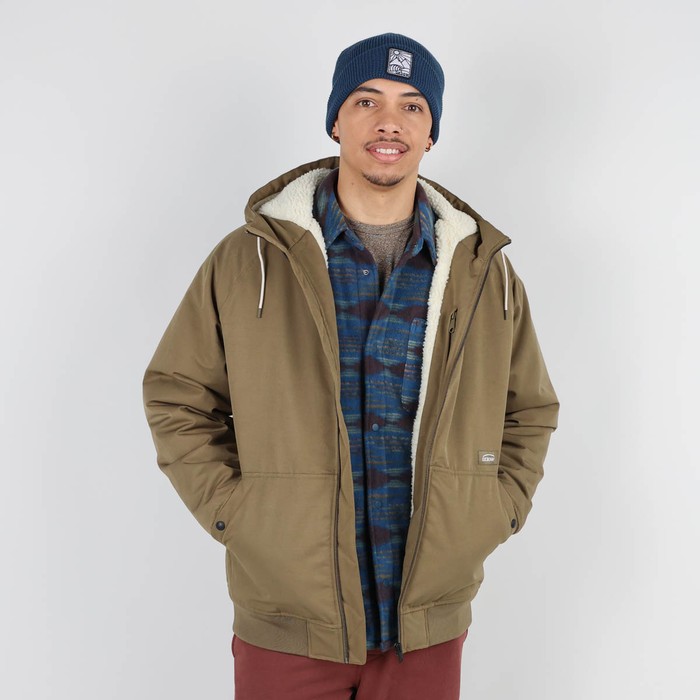 Oxbow Canvas hooded jacket sherpa lined / Sherpa lined 5K/5K short jacket.