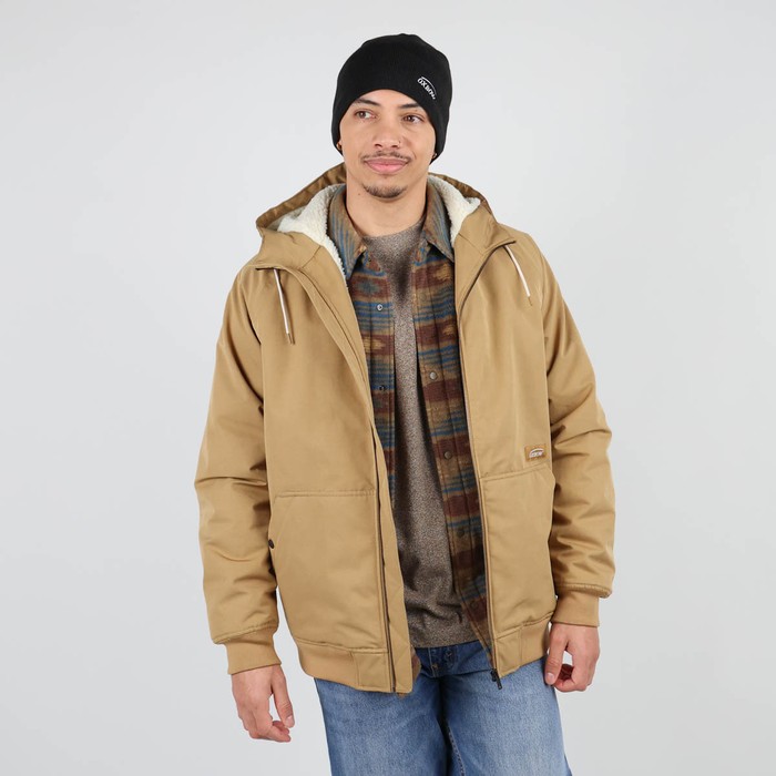 Oxbow Canvas hooded jacket sherpa lined / Sherpa lined 5K/5K short jacket. Q2JOAO