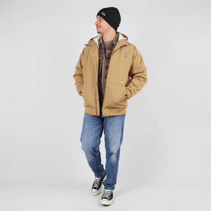 Oxbow Canvas hooded jacket sherpa lined / Sherpa lined 5K/5K short jacket. Q2JOAO