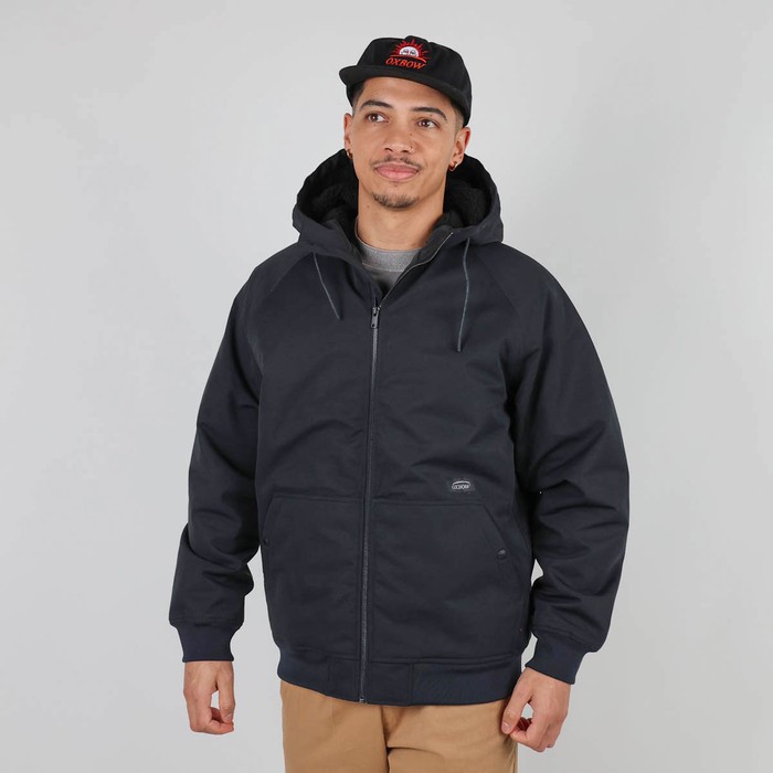 Oxbow Canvas hooded jacket sherpa lined / Sherpa lined 5K/5K short jacket. Q2JOAO