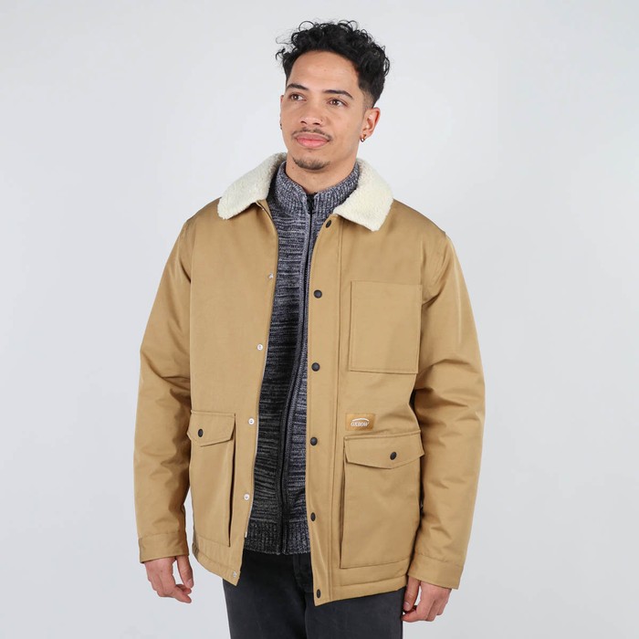 Oxbow Canvas sherpa lined jacket /Mixed organic cotton/recycled polyester canvas sherpa lined jacket.