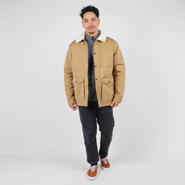 Oxbow Canvas sherpa lined jacket /Mixed organic cotton/recycled polyester canvas sherpa lined jacket. Q2JABURG