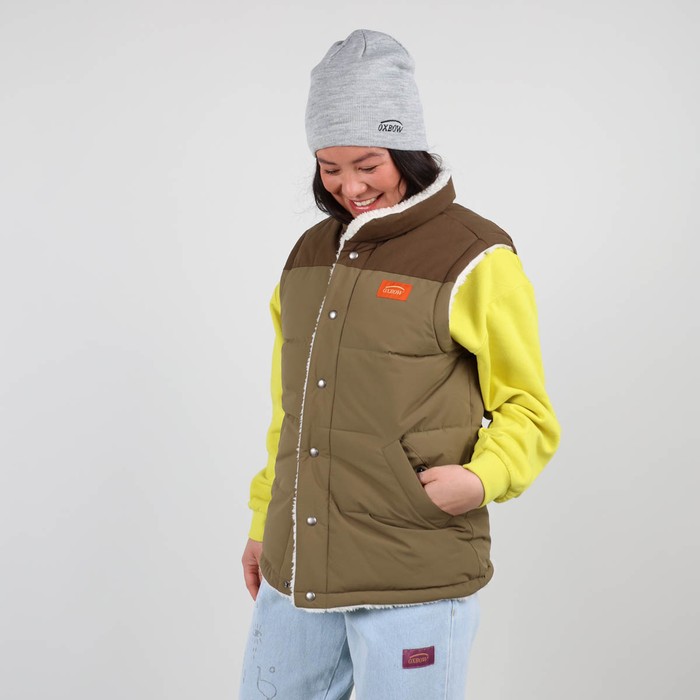 Oxbow Sleeveless reversible down jacket / Short recycled polyamide down jacket.